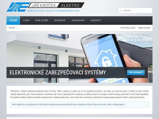 elektromontážní silnoproudé a slaboproudé práce. 