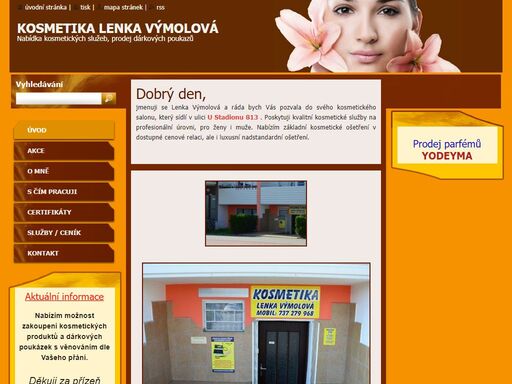 nabízím profesionální kosmetické služby od základního kosmetického ošetření po kosmetiku pro náročné, ošetření laserem, chemický peeling.