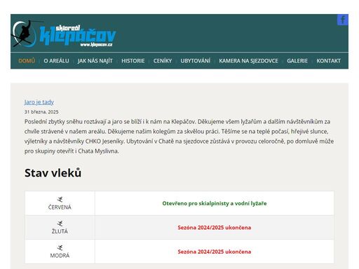 skiareál leží v údolí řeky rolavy a bílého potoka, které sem přitékají z vrcholků krušných hor. disponuje dvěma sjezdovkami. přímo pod hlavním vlekem je pro návštěvníky připraveno bezplatné parkoviště.