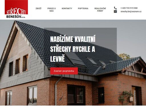 nabízíme kvalitní střechy rychle a levně