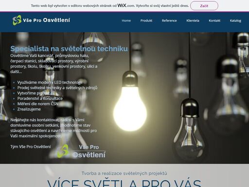 vše pro osvětlení tvorba a realizace světelných projektů. prodej led světelné techniky. osvětlení průmyslu, škol, kanceláří, výrobních, obchodních prostorů.