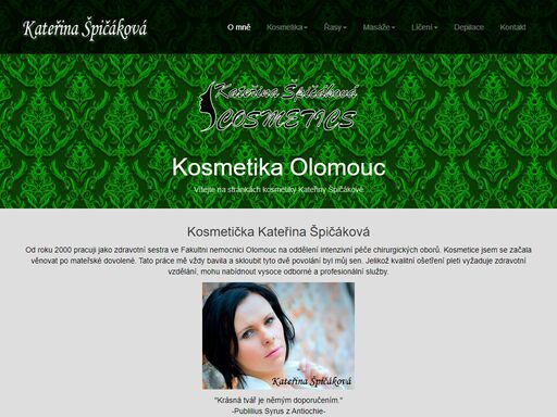 kosmetika olomouc - kosmetička kateřina špičáková - kosmetický salon v centru města olomouce