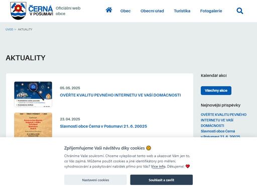oficiální web obce