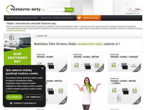 vestavné sety spotřebičů za nejnižší ceny na trhu! vysoké slevy na každý vestavný set a možnost sestavit si vlastní set spotřebičů. nabízíme vestavné sety whirlpool, bosch, siemens, electrolux, aeg...