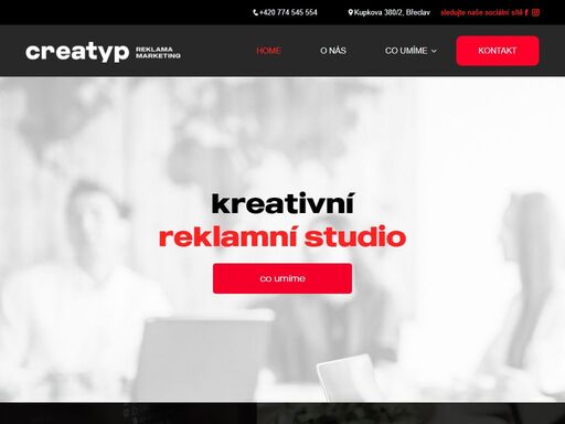 jsme kreativní reklamní studio působící na jižní moravě od roku 2012. za tu dobu máme za sebou stovky projektů – každý byl jinak zajímavý – všechny ale spojuje osobní přístup. ten považujeme za hlavní devízu spokojeného zákazníka a kvalitně odvedené práce.