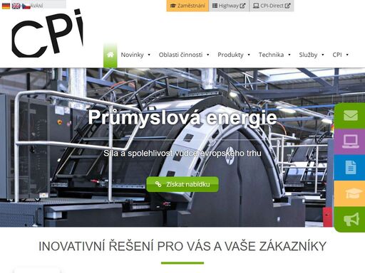 cpi print je přední česká skupina pro knihtisk v německo která vyrábí knihy v mono, 2 a 4 barvách napříč různými kanály včetně; obchod, stma, daně, právo, bible, katalogy a vlastní vydavatelství.
