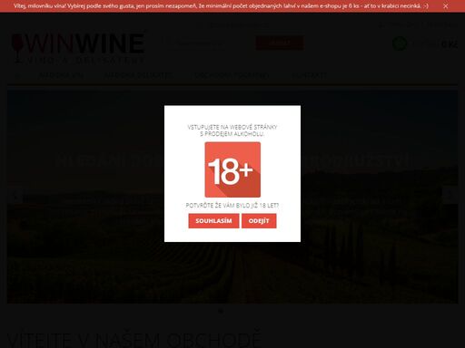 vítejte v našem obchodě, winwine s.r.o.