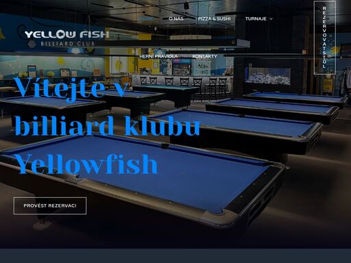 yellow fish - billiard club. billiard pool, karambol, šipky, coctail bar. vaňhalova 2, brno (kohoutovice). dětský koutek.