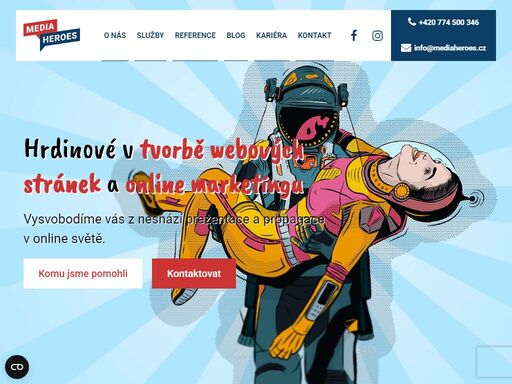 jsme internetoví hrdinové zabývající se tvorbou webových stránek a celým internetovým marketingem. ušetříme váš čas a vysvobodíme vás z nesnází internetového marketingu.