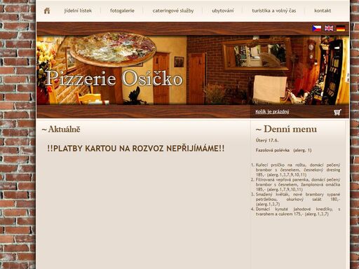 pizzerie osíčko - nejlepší pizza a ubytování