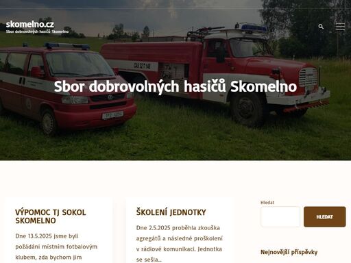 oficiální stránky dobrovolných hasičů. informace a dokumenty o činnosti a práci sdružení. informace o hasičských školách a kurzech.