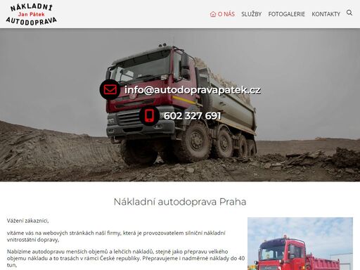 autodoprava, přeprava zboží, vnitrostátní přeprava praha