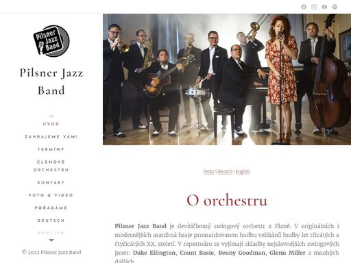 pilsner jazz band je devítičlenný swingový orchestr z plzně. v originálních i modernějších aranžmá hraje proaranžovanou hudbu velikánů hudby let třicátých a čtyřicátých xx. století. v repertoáru se vyjímají skladby nejslavnějších swingových jmen: duke ellington, count basie, benny goodman, glenn miller a mnohých dalších.