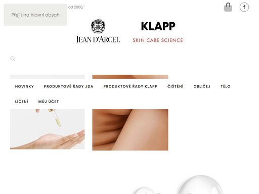 rodinný podnik jean d`arcel cosmetique vyrábí vysoce kvalitní a účinné přípravky pro efektivní péčí o pleť a tělo.