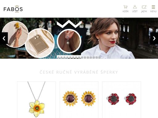 ručně vyráběné šperky od českého výrobce fabos ze srdce jizerských hor. šperky jsou vyráběné s láskou a zdobené českými krystaly nebo swarovski.