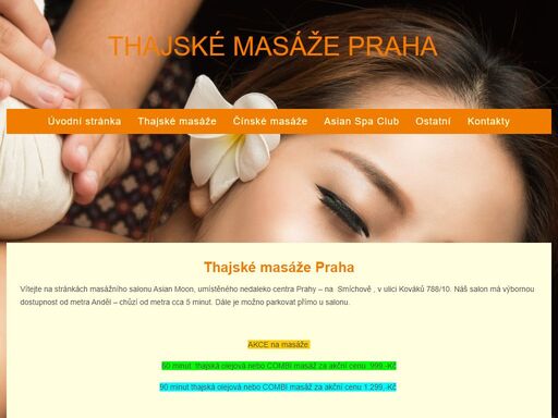 thajské,masáže,praha,5 široký výběr thajských masáží v praze 5 od rodilých thajek. navštivte nás v našem salonu kováků 10, praha 5 a dopřejte si thajské masáže denně od 10:00 do 2:00.