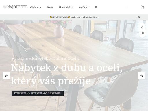 hezčí nábytek, útulný domov, lepší život.. ? každý kus vyrábíme ručně s důrazem na přirozený vzhled a detail.
? používáme české dřevo z beskyd, pečlivě vybírané pro každý stůl zvlášť.
? jsme přímí výrobci. zavolejte přímo k truhláři a domluvte si individuální úpravy.
? naše stoly má doma už přes 7000 spokojených…