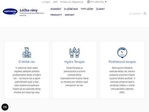 skutečná pomoc při léčbě ran! poradenství a široký sortiment produktů pro akutní a chronické rány. vlhká, kompresivní a podtlaková terapie.