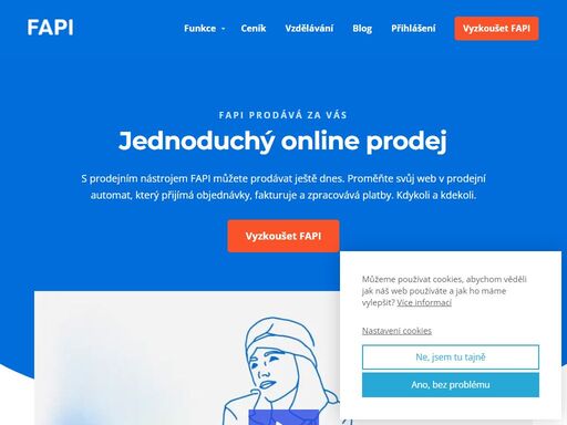 fapi vám pomůže prodávat na internetu. vložte na svůj web objednávkový formulář a fapi se postará o vše od přijetí objednávky až po doručení produktu.