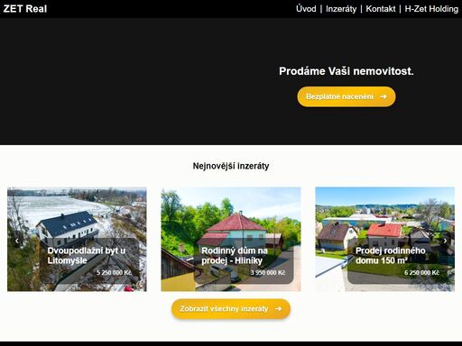 zet real s.r.o. - prodáme vaši nemovitost.