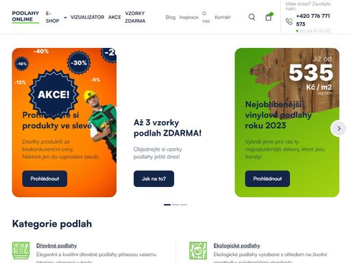 ověřený e-shop podlahových krytin. u nás najdete ty nejlepší podlahy od světových výrobců. od vinylových podlah, dřevěných podlah až po různé druhy ekologických a minerálních podlah. zavádějící ceny a doprava nad 10 000 kč zdarma.