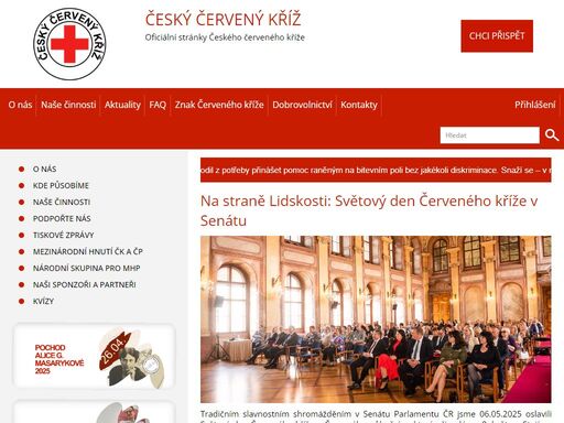 vítejte na oficiálních stránkách českého červeného kříže