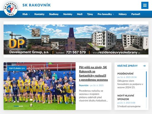 vítejte na na oficiálních stránkách fotbalového klubu sk rakovník s tradicí od roku 1903.