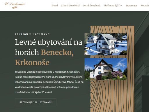chcete-li si užít víkend nebo dovolenou v krkonoších. nabízíme levné ubytování na horách v penzionu u lachmanů benecko. v okolí je krásná příroda a mnoho turistických zajímavostí k výletům.