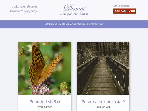 dismas - pohřební služba - úvodní strana