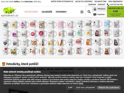 vyberte si z široké nabídky fotodárků: kalendáře, fotohrnky, obrazy či trička. kvalitní tisk vizitek, letáků a dalších materiálů za skvělé ceny. rychlé dodání a skvělá kvalita!