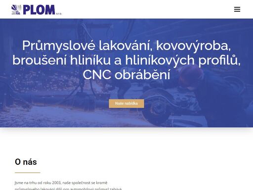 průmyslové lakování, kovovýroba,broušení hliníku a hliníkových profilů,cnc obrábění