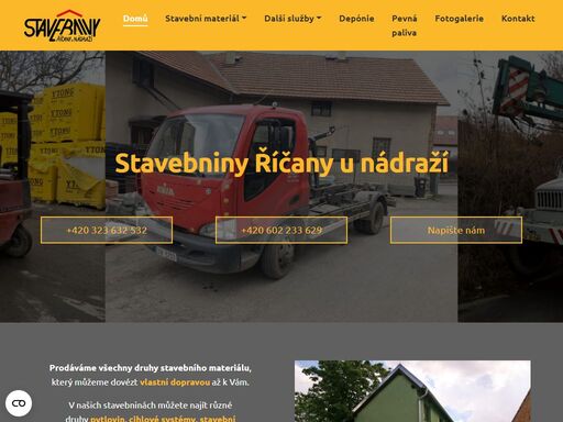 prodej stavebního materiálu včetně dovozu. práce autojeřábem, zemní a výkopové práce, demolice, skládka...