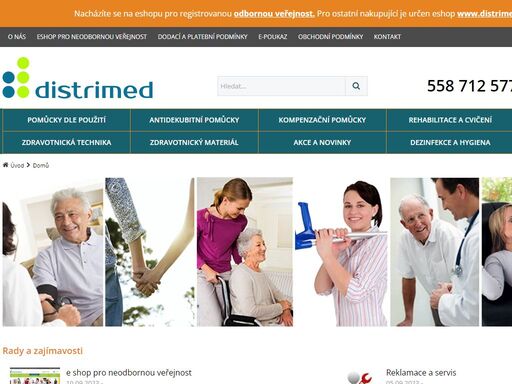 zdravotnické pomůcky distrimed. doprava nad 1500kč zdarma, možnost vyzvednutí na prodejně a spousta akčního zboží.