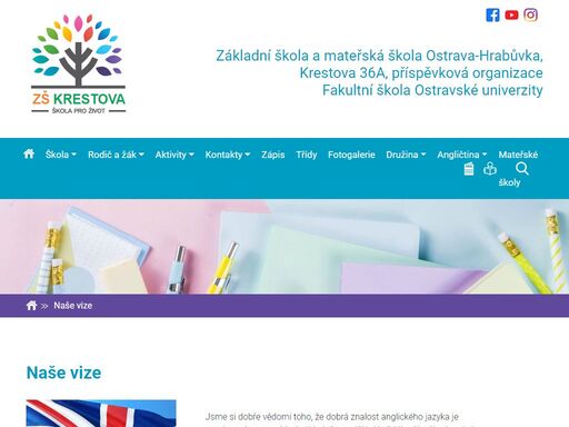 oficiální stránky základní školy a mateřské školy
