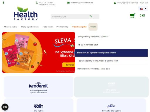 oficiální obchod prémiových značek dětské výživy kendamil, good gout, salvest a ella's kitchen.