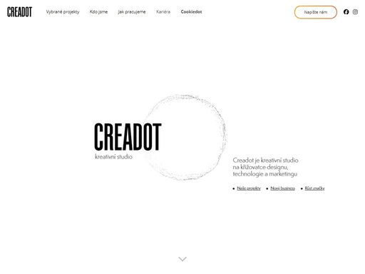 creadot je kreativní studio na křižovatce umění, designu a technologie. jste připraveni s námi spolupracovat?