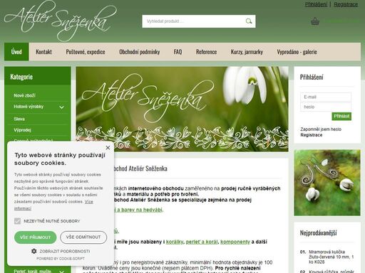 www.ateliersnezenka.cz