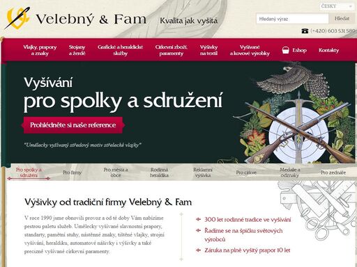 tradice vyšívání rodinné firmy velebný je již 300let, vyšívání vlajek, ruční výšivka, vlajky a znaky, rodinné erby, strojní vyšívání na zakázku. nejvyšší kvalita spolkových praporů zaručena. tisk reklamních vlajek kvalitně, vyšívání vlajek, strojní vyšívání na zakázku