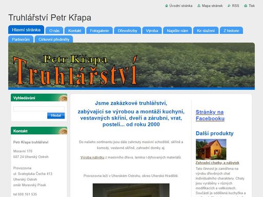 výroba a montáž nábytku a vybavení, dveře, vrata, schody, kuchyně
