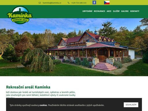 rekreační areál se nachází uprostřed krásné přírody chřibských lesů, ve zlínském kraji.
