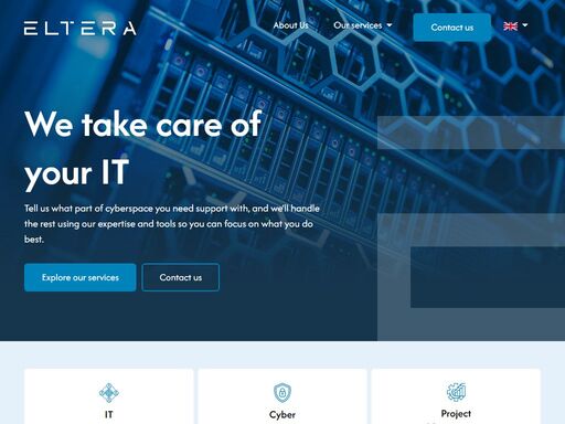at eltera, we transform technology into a strategic advantage for your business. as specialists in it architecture, cyber security, project management, it consultancy, microsoft 365 solutions, and it outsourcing, we provide end-to-end it services designed to enhance efficiency, security, and scalability across your organization.