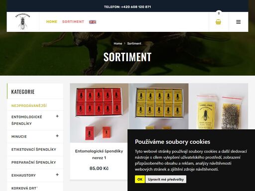 sortiment, entomologické příslušenství | entochrysis