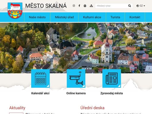 oficiální stránky města skalná