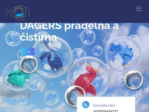 prádelna a čistírna dagers vítáme vás na stránkách naší prádelny dagers – lučoková dagmar nabízíme vám kompletní služby v oblasti praní prádla pro domácnosti, hotely, restaurace, ubytovny, pensiony, mateřské školky apod. prádlo svezeme a dovezeme dle přání zákazníka vždy do dohodnutého termínu. provádíme mandlování prádla všech velikostí a ruční žehlení košil, pracovních oděvů, triček apod.