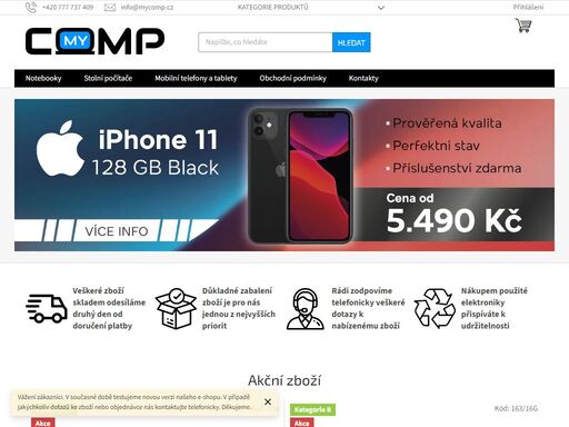 vítejte na stránkách e-shopu my comp s.r.o. vítáme vás v našem internetovém obchodě. v případě jakýchkoliv dotazů nás neváhejte kontaktovat, rádi vám poradíme.