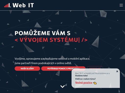 navrhujeme a vyvíjíme systémy, aplikace a weby na míru. jsme zkrátka vaši partneři v online světě.