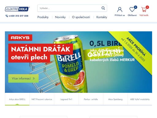 elektrotechnický velkoobchod i maloobchod