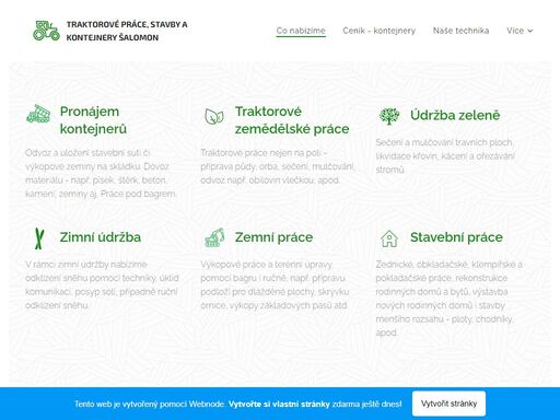 potřebujete kontejner v brně a okolí? nabízíme komplexní služby: pronájem kontejnerů, odvoz odpadu, dovoz materiálu, zimní údržbu, údržbu zeleně a stavební práce. rychlé a spolehlivé služby za skvělé ceny.