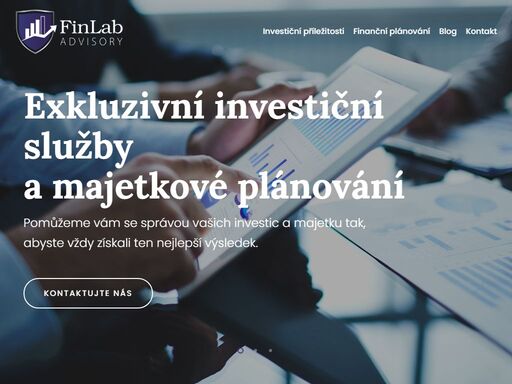 společnost finlab advisory s.r.o. poskytuje služby v oboru finančního servisu a péče. opíráme se o více než 12 let zkušeností v oboru finančního plánování.