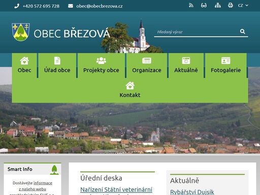 oficiální stránky obce březová